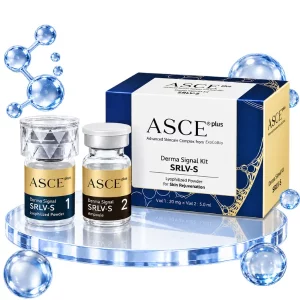 韓國ASCE+ 魔泌（ASCEplus）外泌體幹細胞修復再生水光凍乾粉精華套組包裝展示